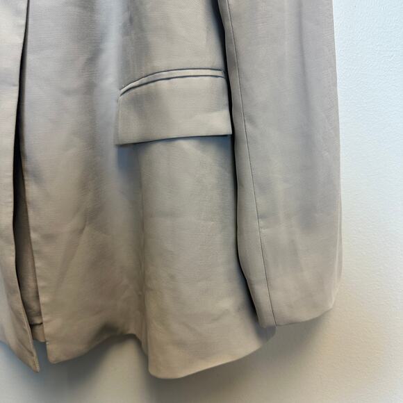 Danielle Bernstein WeWoreWhat Light Gray Oversized Blazer Career Office Siren - Picture 7 of 11